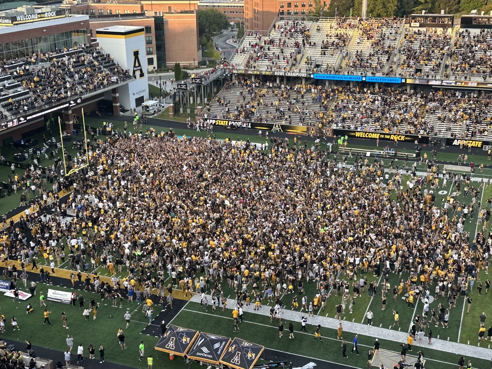 Storm the field